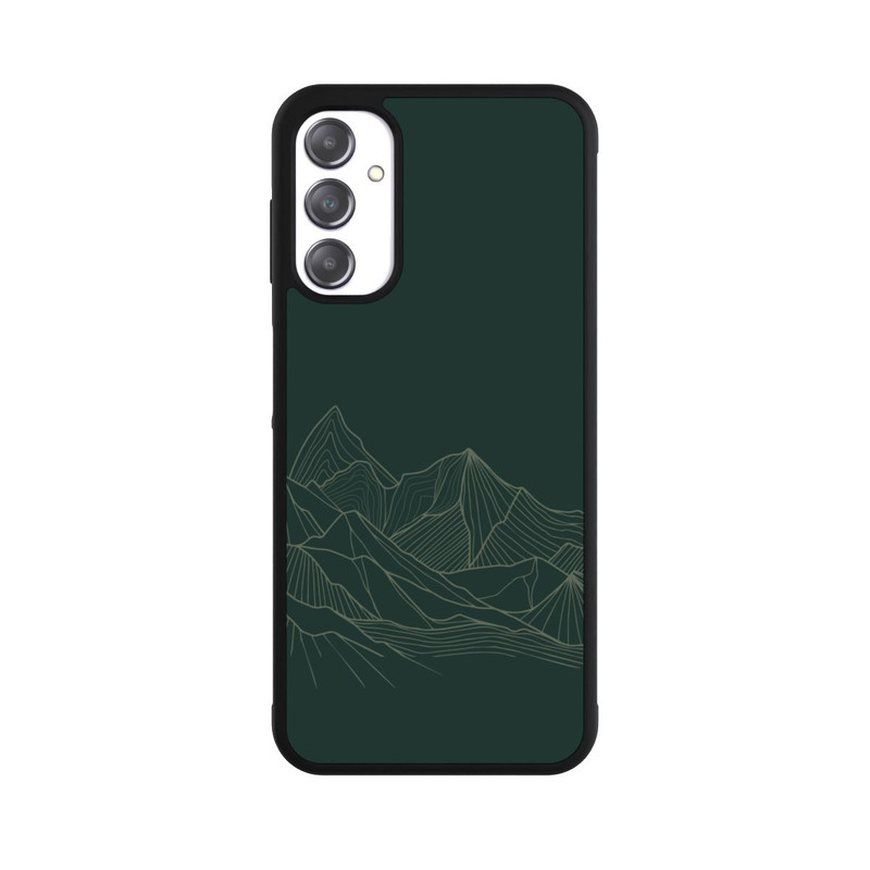 Galaxy A14 5G Base Case Berg Line Art Grün