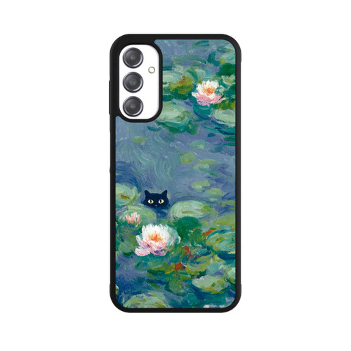 Samsung Galaxy A14 5G Base Case Katze im Teich Gemälde Impressionismus