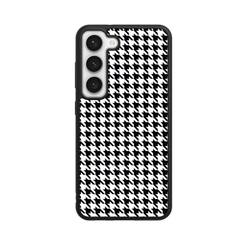 Samsung Galaxy S23 Base Case Hahnentritt Schwarz Weiß