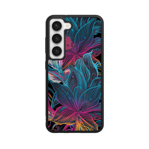 Samsung Galaxy S23 Base Case Neon Flower Power