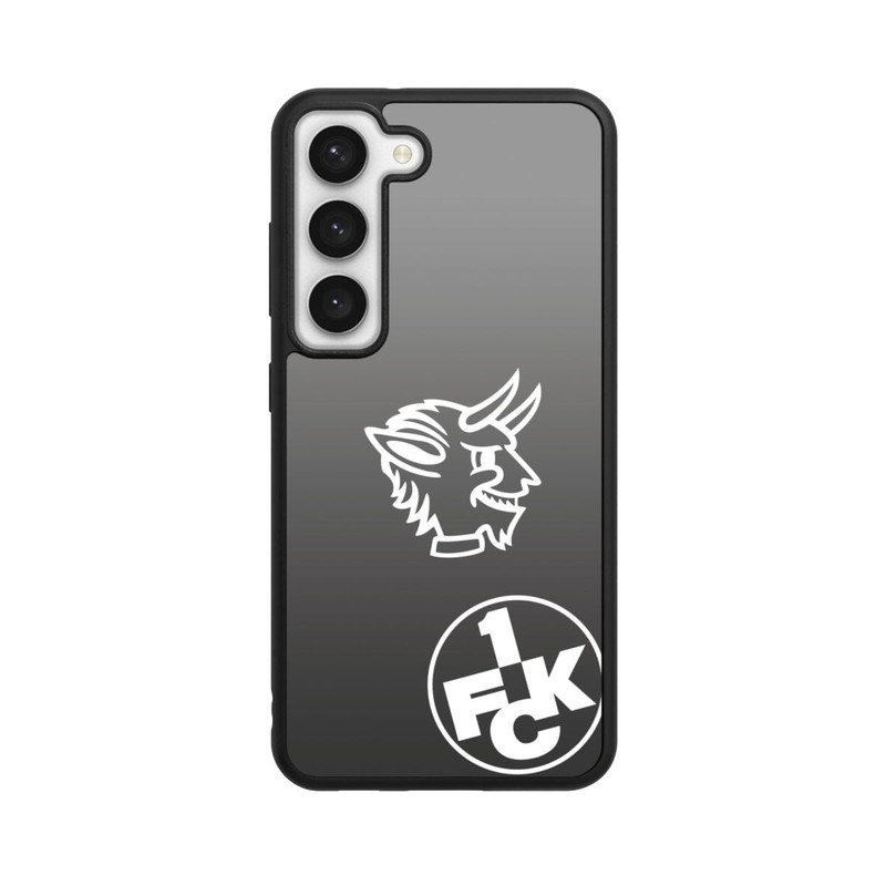 Galaxy S23 Base Case Teufelskopf FCK auf Schwarz