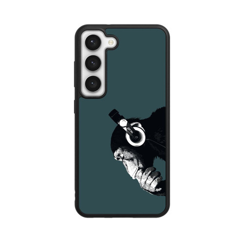 Samsung Galaxy S23 Base Case Denkender Affe Blau