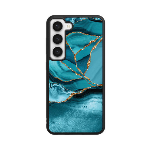 Samsung Galaxy S23 Base Case Eisblaue Marmor Landschaft