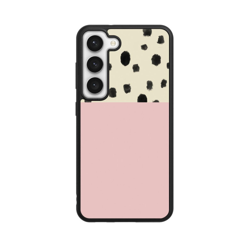 Galaxy S23 Base Case Punkte und Rosa