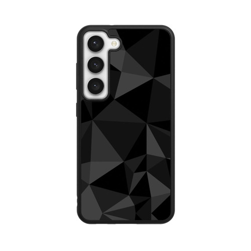 Samsung Galaxy S23 Base Case Polygonmuster schwarz