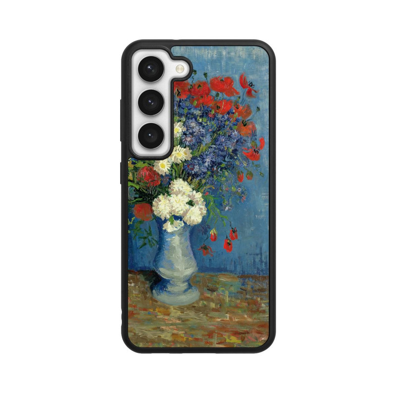 Galaxy S23 Base Case Stillleben Vase mit Kornblumen und Mohnblumen von Vincent Van Gogh