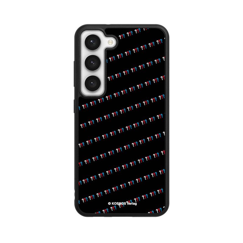 Galaxy S23 Base Case Drei Fragezeichen Muster Schräg