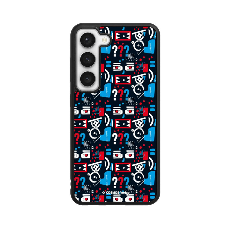 Galaxy S23 Base Case Drei Fragezeichen Wildes Muster