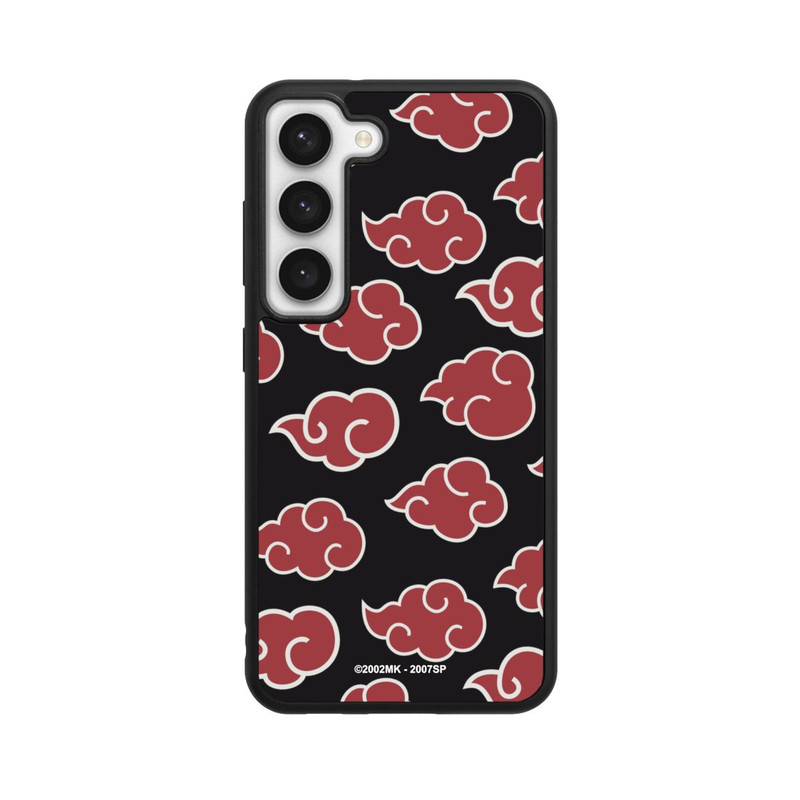 Galaxy S23 Base Case Akatsuki Pattern Black Big