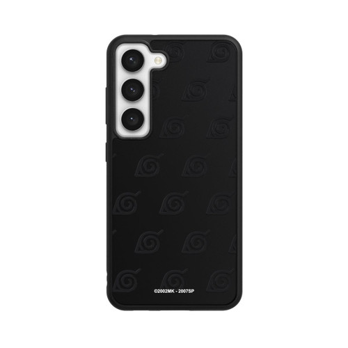 Samsung Galaxy S23 Base Case Schwarzes Konoha-Muster Transparent