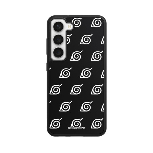 Samsung Galaxy S23 Base Case Weißes Konoha-Muster Transparent