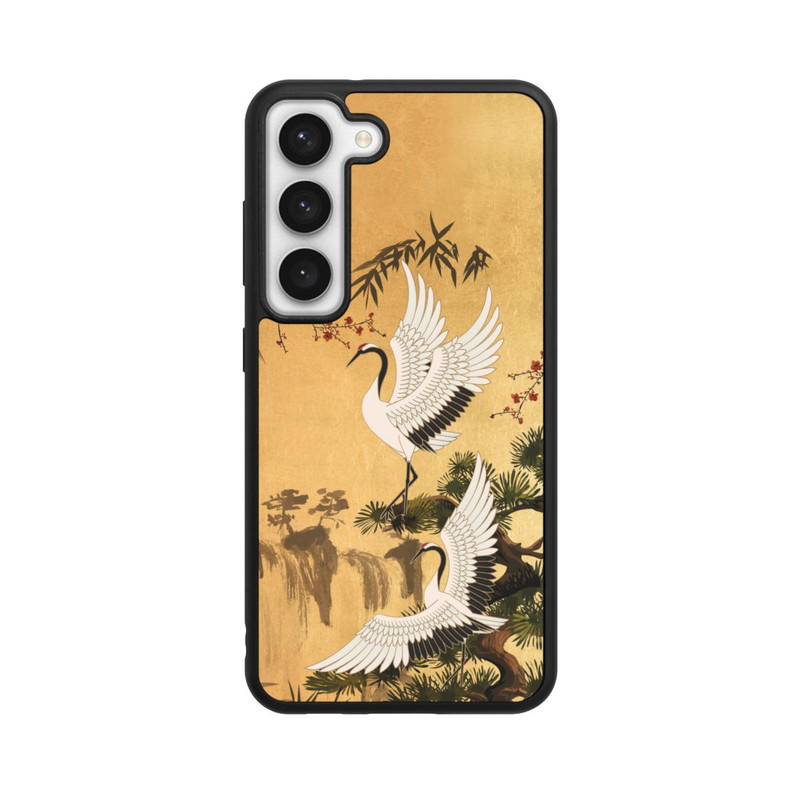Galaxy S23 Base Case Kraniche Gold Japan 2