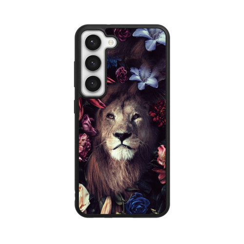 Samsung Galaxy S23 Base Case Löwe Blumenrahmen