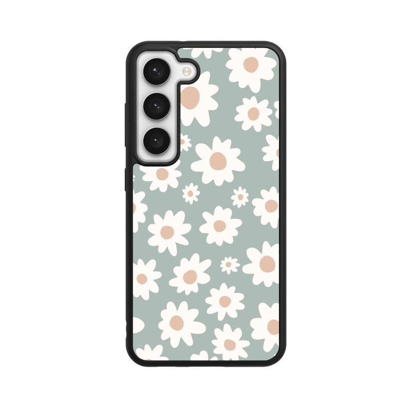 Galaxy S23 Base Case Gänseblümchen Muster grün