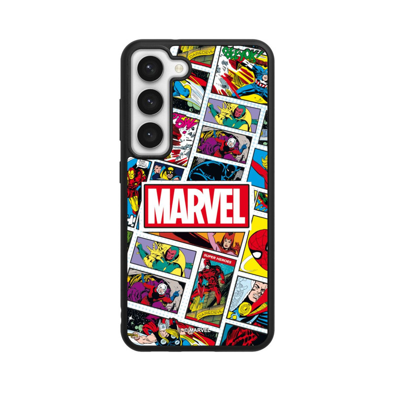 Galaxy S23 Base Case Marvel Comic Pattern