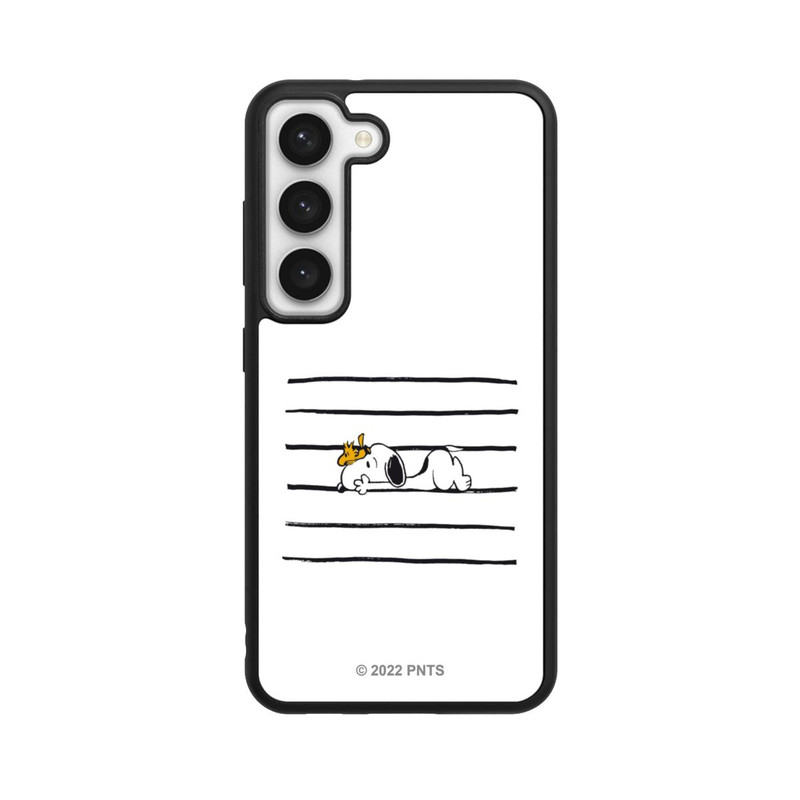 Galaxy S23 Base Case Snoopy Woodstock Streifen