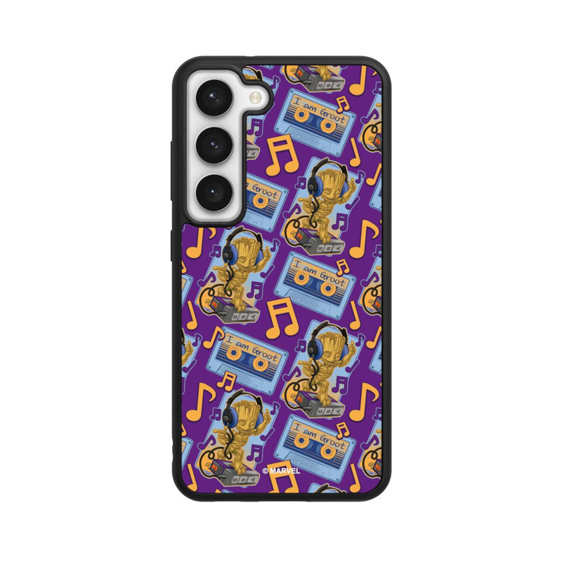 Galaxy S23 Base Case Groot Comic Headphones Guardians of the Galaxy