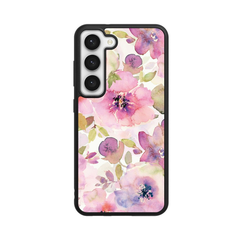 Galaxy S23 Base Case Tapete mit rosa Blumen