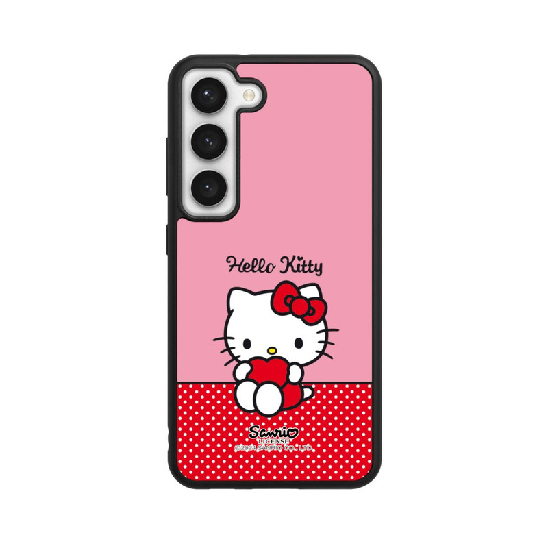 Galaxy S23 Base Case Hello Kitty sitzend mit Herz