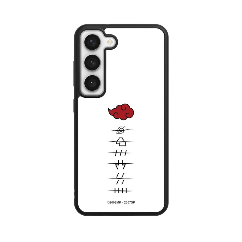 Galaxy S23 Base Case Akatsuki Mitgliedersymbole Weiß