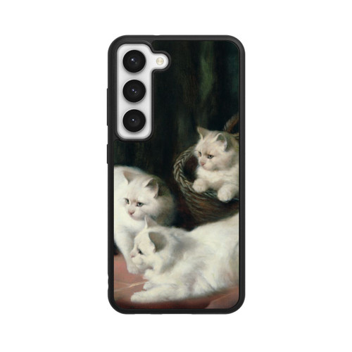 Samsung Galaxy S23 Base Case Three White Angora Kittens