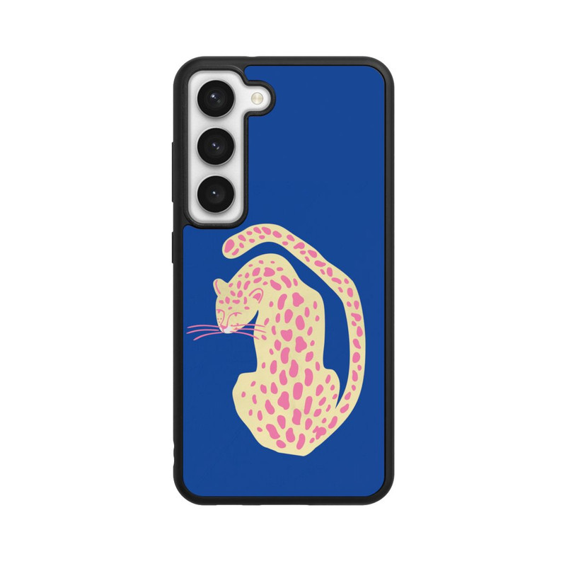 Galaxy S23 Base Case Blue Pink Cat