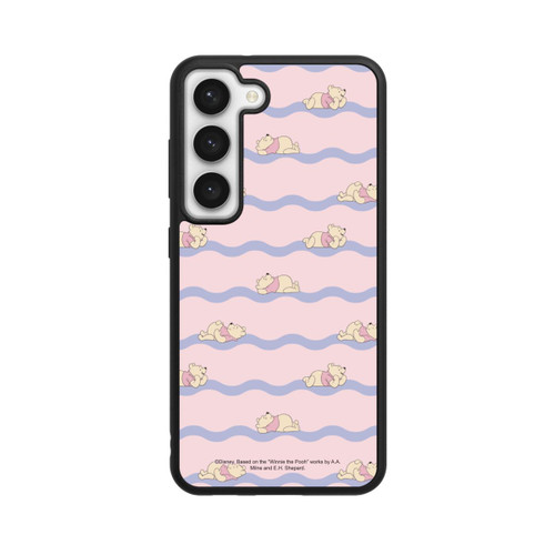 Samsung Galaxy S23 Base Case Winnie the Pooh Pink Waves