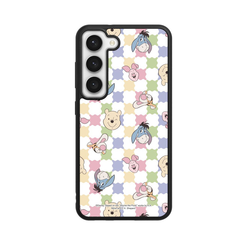 Galaxy S23 Base Case Winnie Puuh und Freunde farbenfrohes Muster