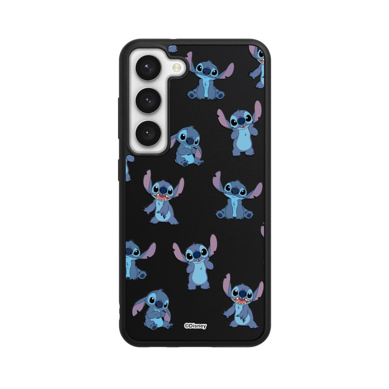 Galaxy S23 Base Case Stitch Faces Pattern Transparent
