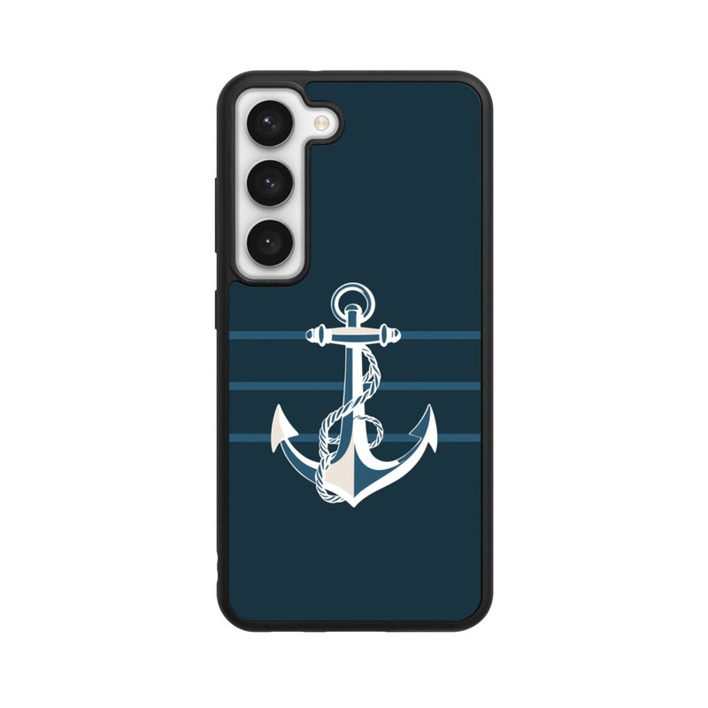 Galaxy S23 Base Case Anchor Line Blue with AI