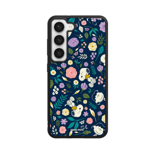 Samsung Galaxy S23 Base Case Peanuts Dark Flower Pattern