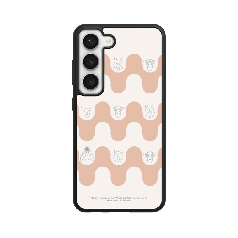 Galaxy S23 Base Case Winnie Puuh und Freunde Wellenmuster