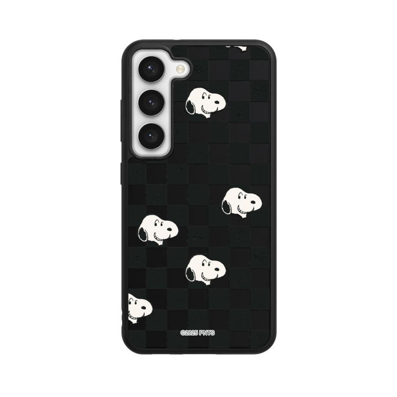 Galaxy S23 Base Case Snoopy Checked Pattern