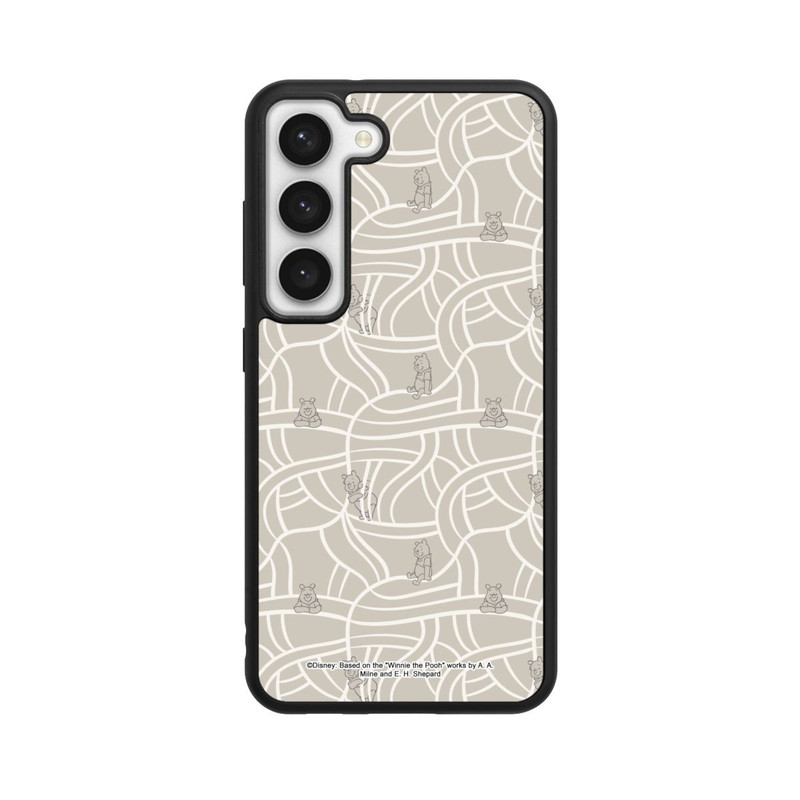 Galaxy S23 Base Case Winnie the Pooh Beige Pattern