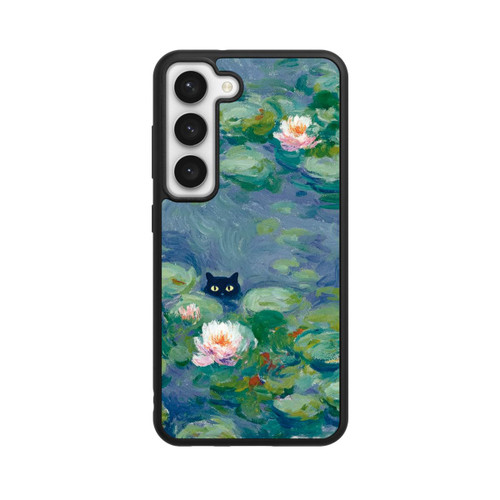 Samsung Galaxy S23 Base Case Katze im Teich Gemälde Impressionismus