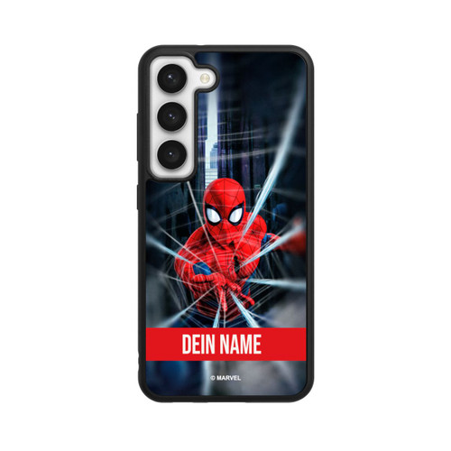Samsung Galaxy S23 Base Case Spiderman Webs in Action Personalisierbar