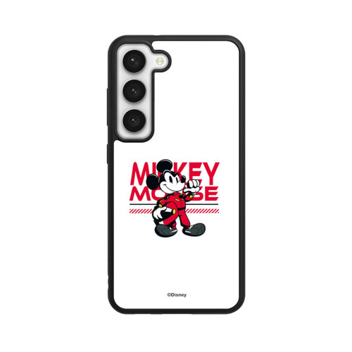Samsung Galaxy S23 Base Case Micky Maus Rennfahrer Weiß