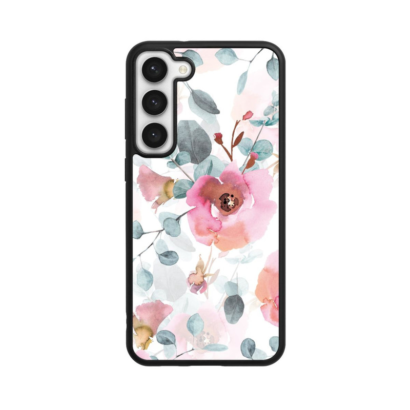 Galaxy S23 + Base Case Aquarell Blumentapete