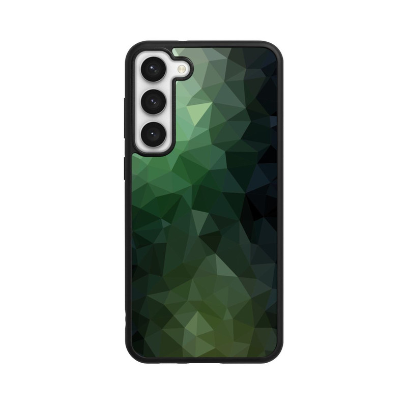 Galaxy S23 + Base Case Polygonal Mosaic Green