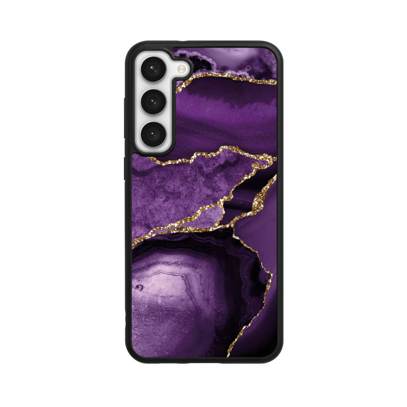 Galaxy S23 + Base Case Lila Marmor Landschaft