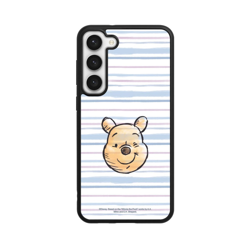 Galaxy S23 + Base Case Winnie Puuh auf Streifen