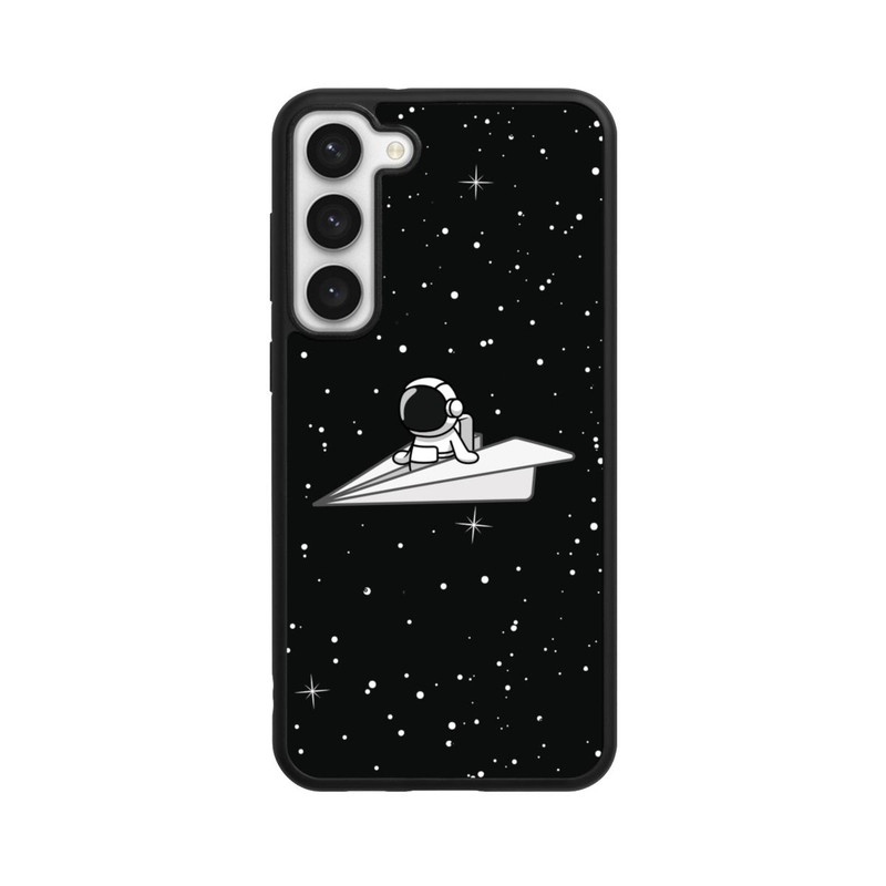 Galaxy S23 + Base Case Astronaut Paper Plane Comic