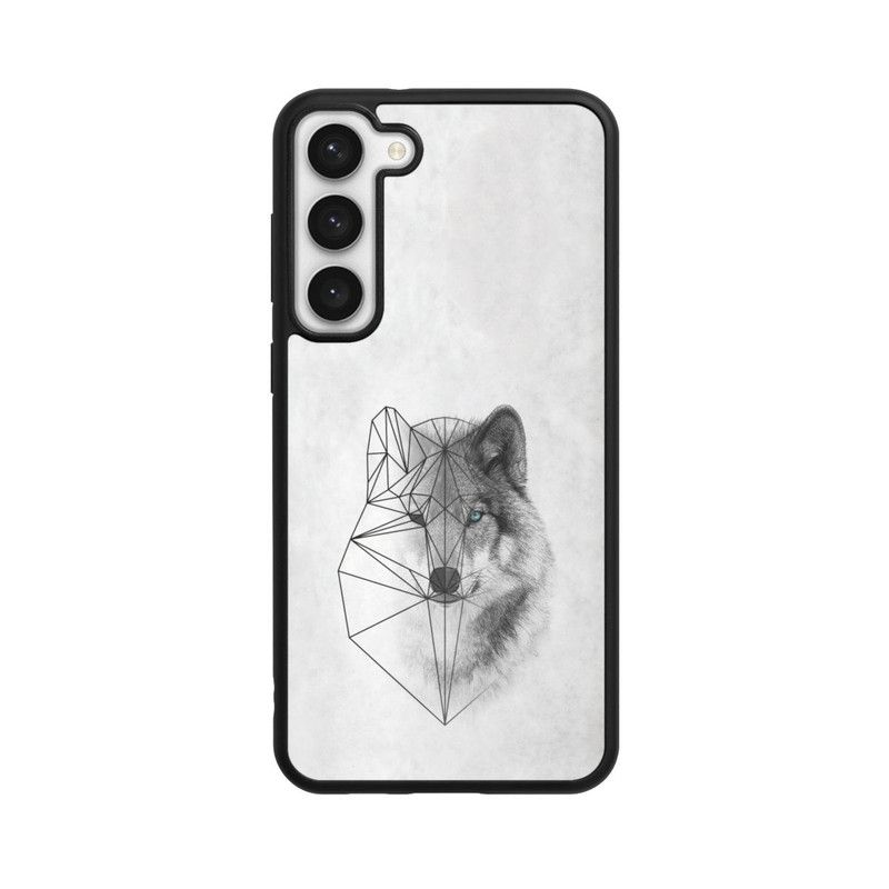 Galaxy S23 + Base Case Polygonaler Wolf