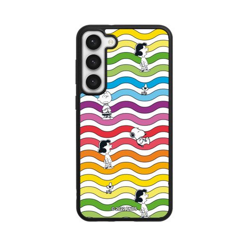Samsung Galaxy S23+ Base Case Snoopy Pattern Rainbow