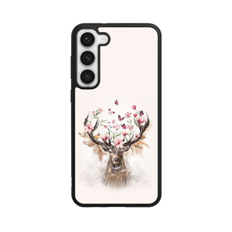 Galaxy S23 + Base Case Hirsch Blumen Geweih