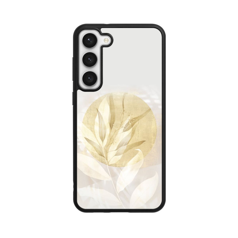 Galaxy S23 + Base Case Boho Gold Blumen Kunst