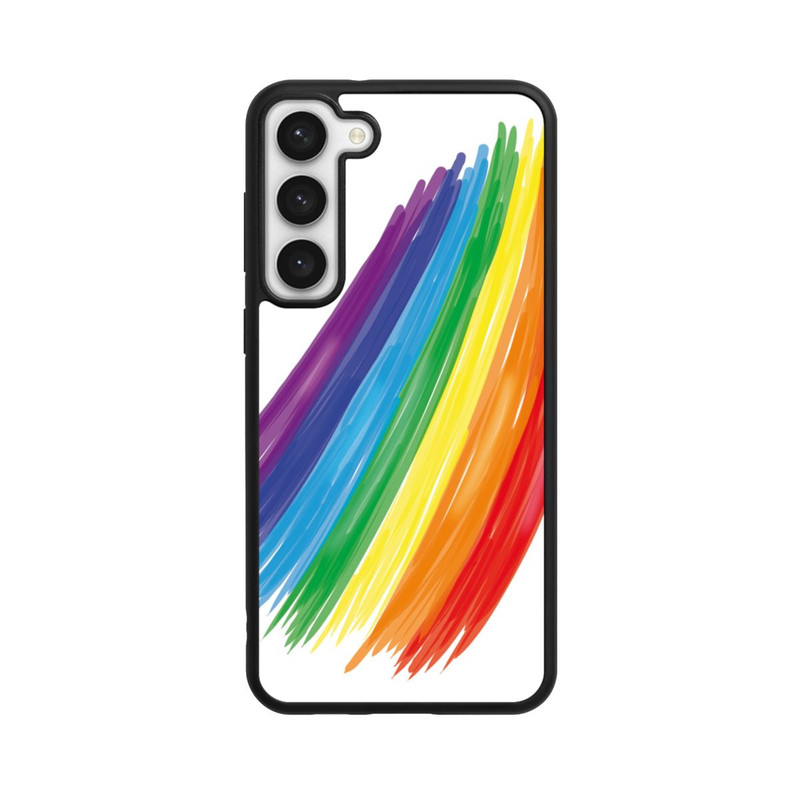 Galaxy S23 + Base Case Rainbow Paint Brush