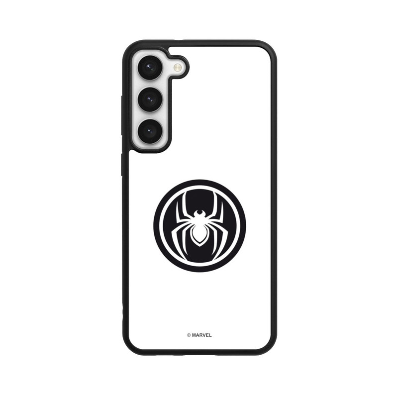 Galaxy S23 + Base Case Spider-Man Logo White