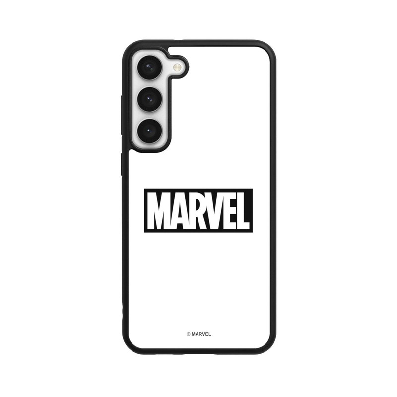 Galaxy S23 + Base Case Marvel Logo White