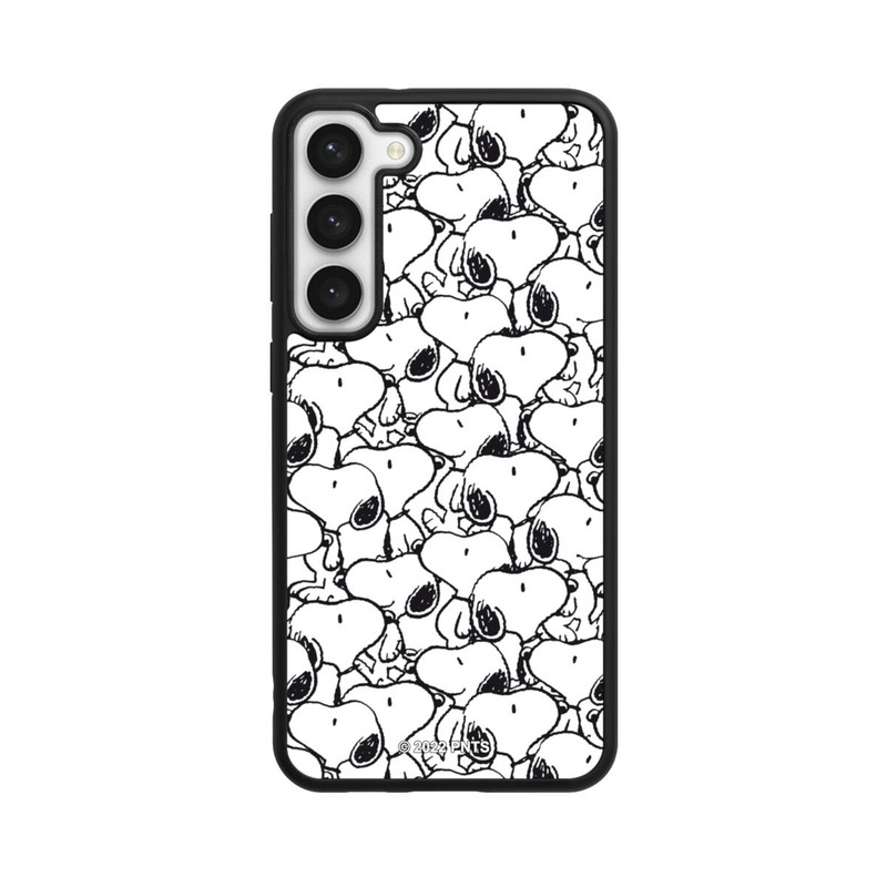 Galaxy S23 + Base Case Snoopy Muster Schwarz und Weiß